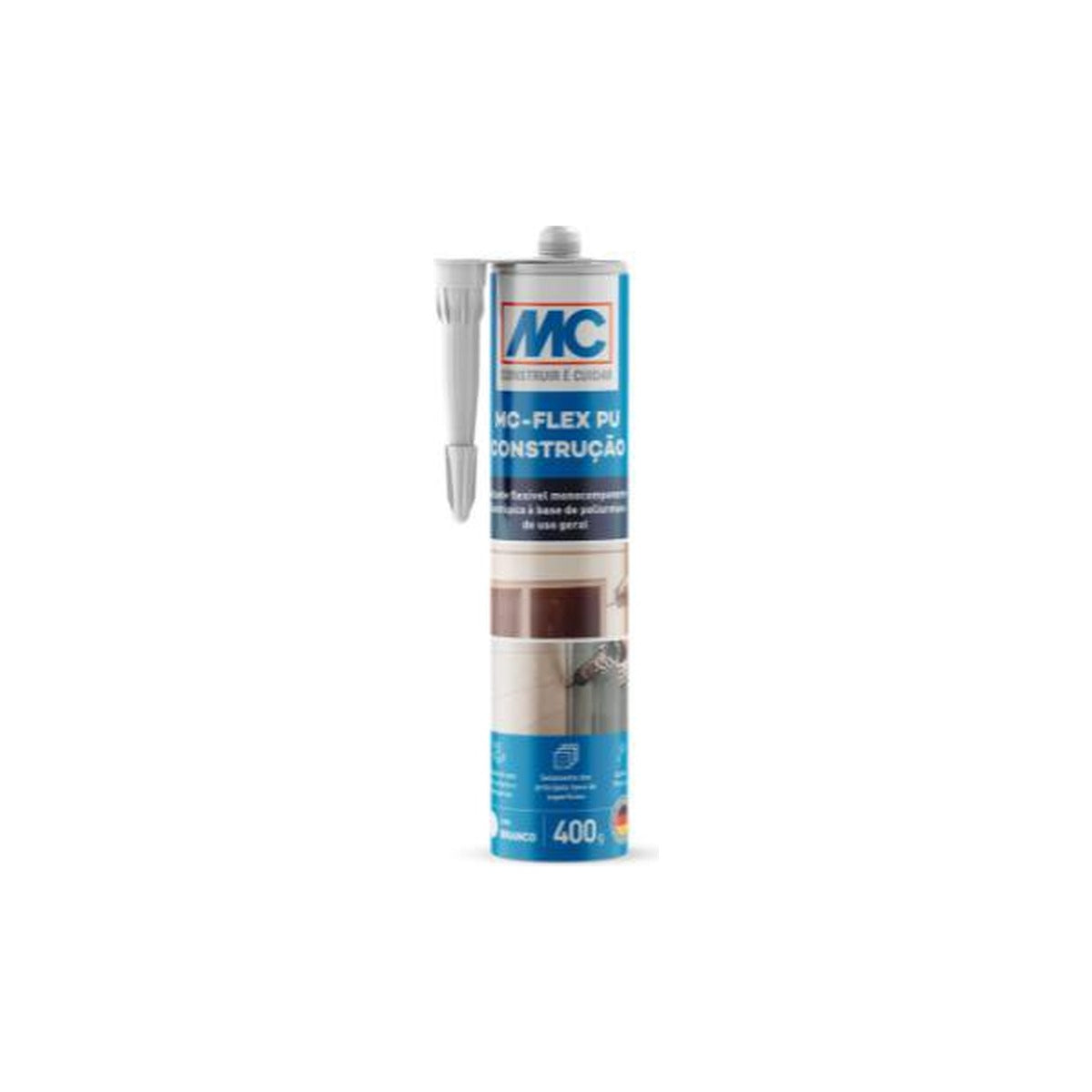 Selante de poliuretano MC-Flex PU Construção para juntas e trincas 400 g