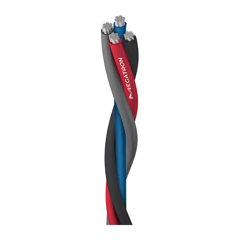 Cabo Alumínio 1Kv Quadriplex 25Mm 600M Bobina Neutro Megatron