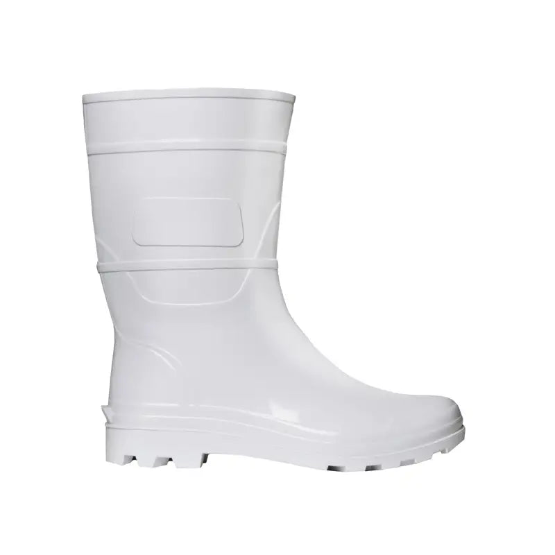 Bota Garra Branca Pvc Cano Médio S/Forro 42