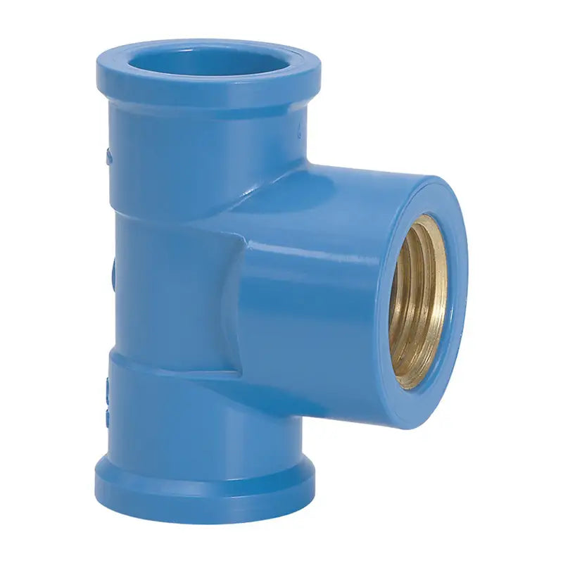 Te Azul Latão 20X20x1/2 Soldável 10422 Amanco C24