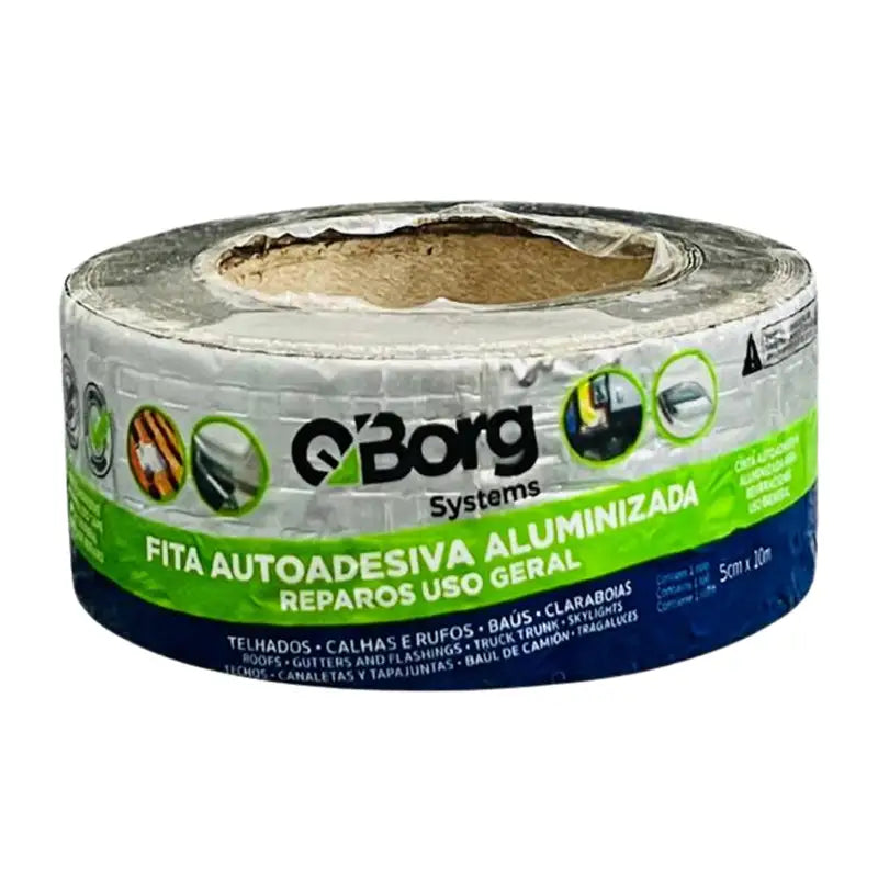 Impermeabilizante Fita 0,05X10M Qborg Alumínio Rl 0,6M