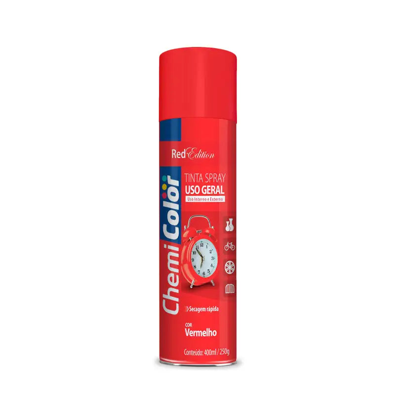 Tinta Spray Vermelho 6X400 Chemicolor