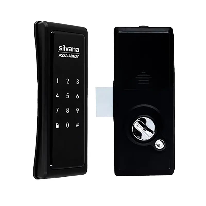 Fechadura Digital Sobrepor Preto Silvana Sdd200