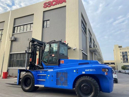 Empilhadeira elétrica SOCMA 13,5 t — distribuição Mininco — estrutura do chassi
