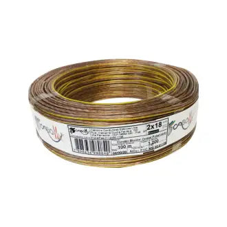 Fio Cristal P/Som2x18=0,75Mm Cabomix 100M