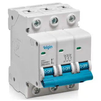 Disjuntor Tripolar 125A Branco Elgin C4