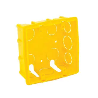 Caixa De Luz 4X4 Plástica Amarela Roma