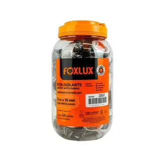 Fita Isolante 5Mx19mm Foxlux Pote C50