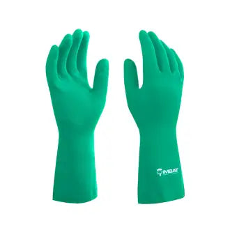 Luva Látex Verde Forrada 7 P Imbat