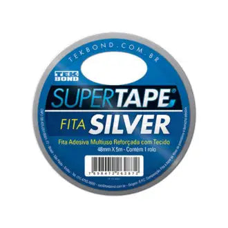 Fita Adesiva Silver Tape Cinza Tekbond Fita Adesiv Silver