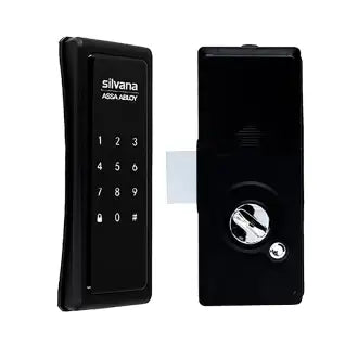 Fechadura Digital Sobrepor Preto Silvana Sdd200