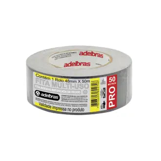 Fita Adesiva Silver Tape Cinza 48X50