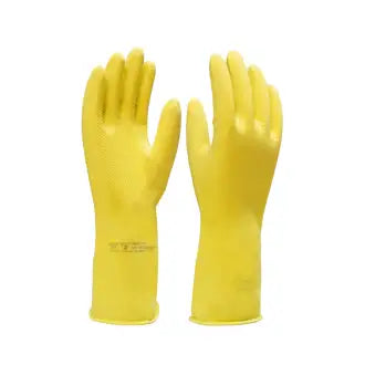 Luva Látex Amarela Forrada C/Verniz Silver Xg Imbat
