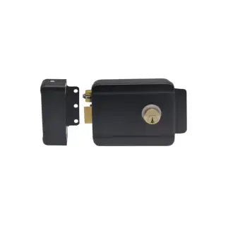 Fechadura Elétrica Preta 12V Sobrepor Proeletronic