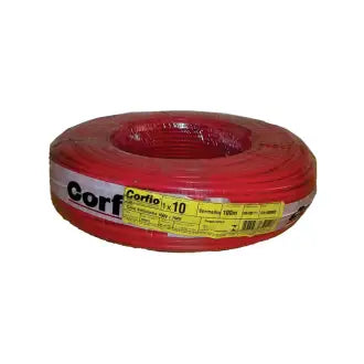 Cabo Rígido 10Mm Vermelho 750W Corfio C100m