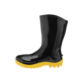 Bota Vulcaflex Preto/Amarelo Pvc Cano Médio S/Forro 40