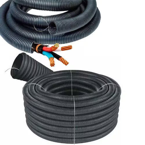 ELETRODUTO AN (PEAD) 3/4" (preto) com guia - Embalagem: 50 metros