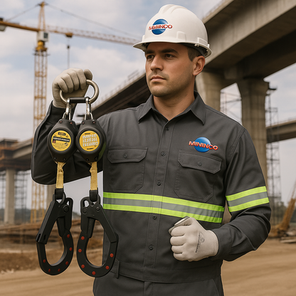 TRAVA-QUEDAS RETRÁTIL DUPLO EM Y – ARAMIDA DIELÉTRICA  VIC22054