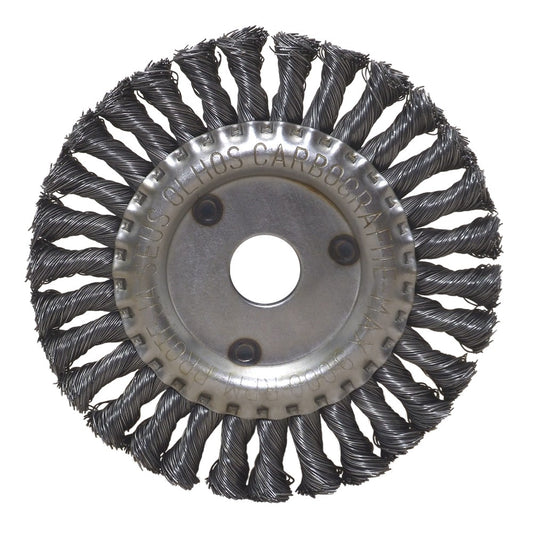 Escova Circular Trançada Inox 4½” x 1/2” x 7/8”