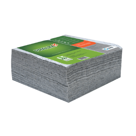 Pralim Toalha Absorvente Industrial 29cm X 29cm - 100 Unid - Cinza