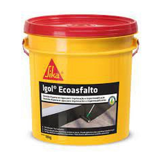 Emulsão asfáltica Igol Ecoasfalto Sika para laje e fundação 18 L