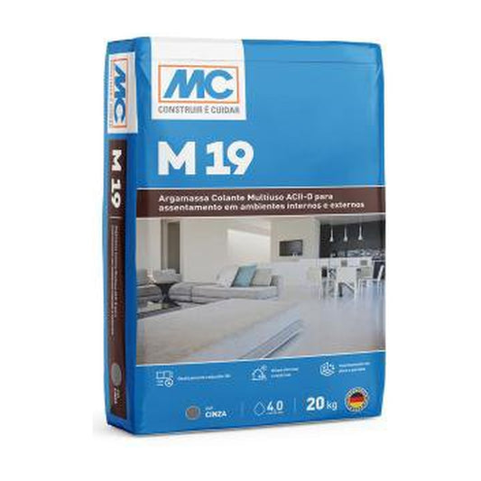 Argamassa colante AC II MC Bauchemie M19 Multiuso para pisos e paredes