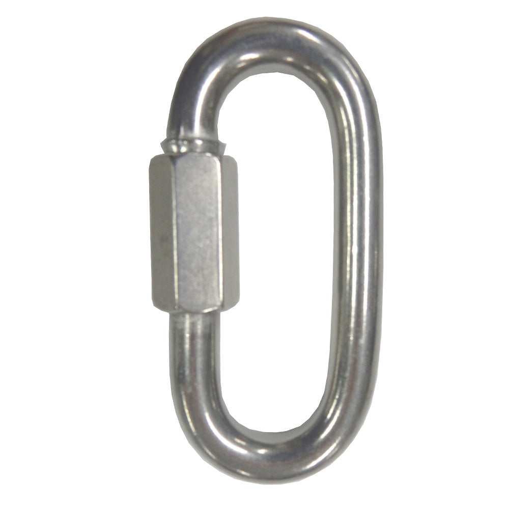 Mosquetão Oval Trava Roscada Inox 10mm