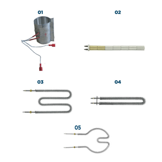 Resistência para Estufa ECG 200 - 2000W 220V "W" (P.R. Estufas)
