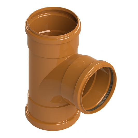 Tê Esgoto Coletor JEI Ocre DN 150mm DE 160mm