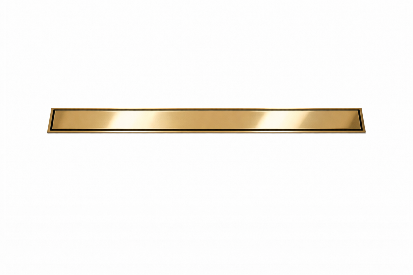RALO LINEAR INOX 304 OURO POLIDO 90 cm - SAÍDA LATERAL