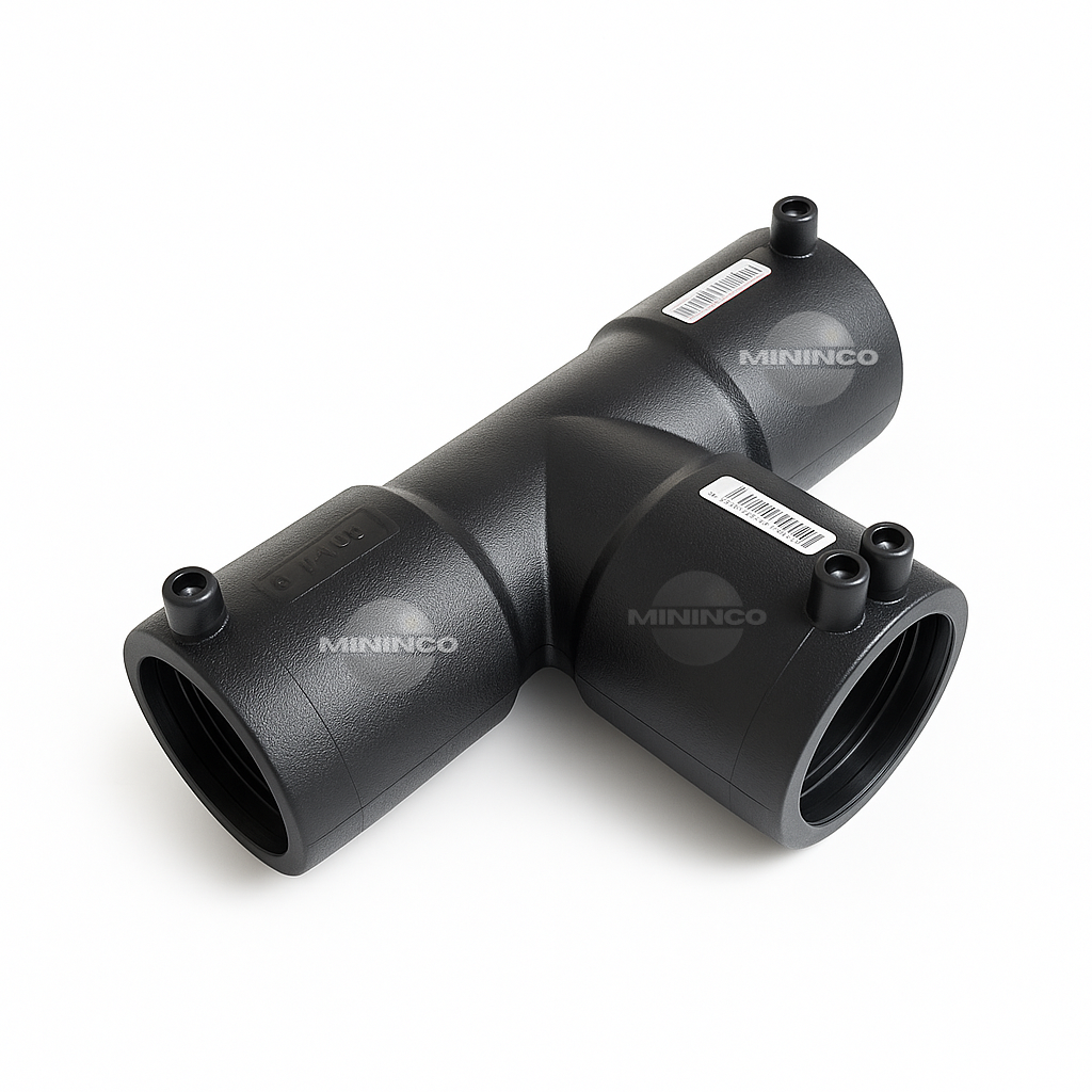 Tê PEAD Eletrofusão EF SDR11 PE100 PN16 DN 110
