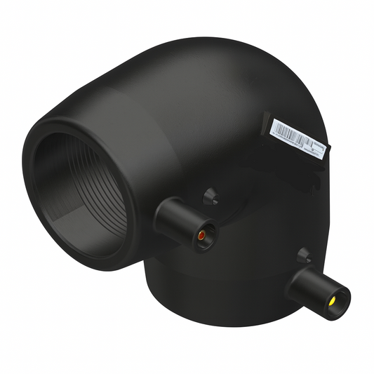 Joelho PEAD Eletrofusão EF 90° SDR11 PE100 PN16 DN 140