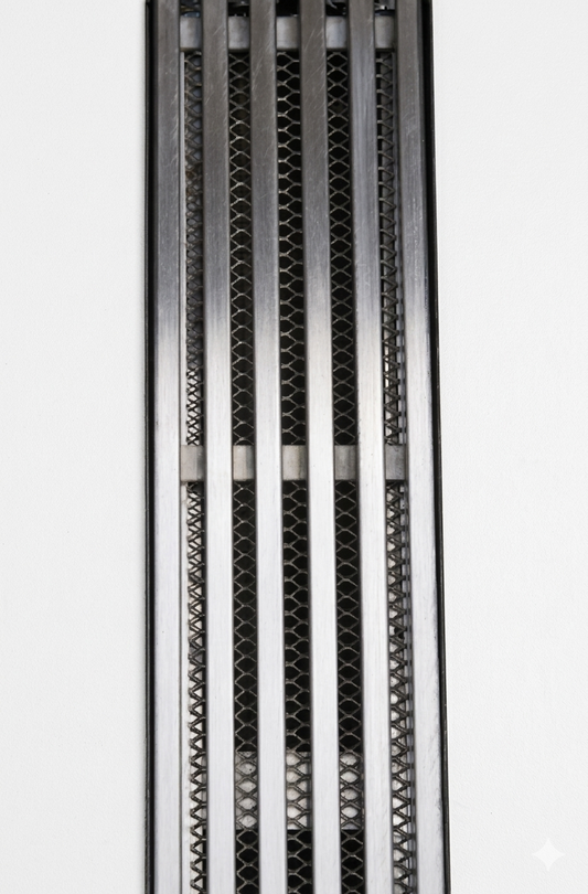 GRELHA SEIS + PORTA GRELHA INOX 304 - 10x100 cm