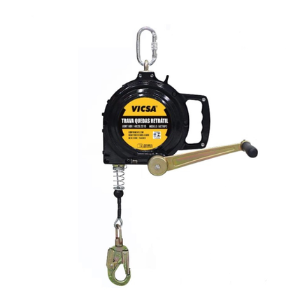 Trava Quedas Retrátil 3-WAY com Caixa em Alumínio VICTRIP3