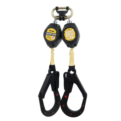 TRAVA-QUEDAS RETRÁTIL DUPLO EM Y – ARAMIDA DIELÉTRICA  VIC22054