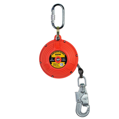 Trava-quedas retrátil com caixa em ABS e fita de 6 m VIC 29181