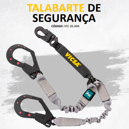 Talabarte de Segurança em Y com Absorvedor de Energia Dielétrico – 1,30 m VIC 26806