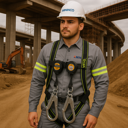 Trava Quedas Retrátil Duplo em Y c/ fita de 2,1 metros VIC-22051 Vicsa Danny