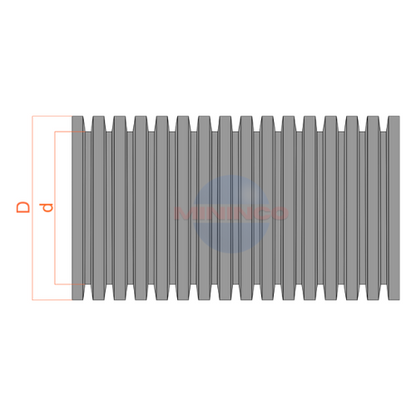 Tubo Duto PEAD Corrugado Dreno Perfurado Helicoidal ECO 8" 200mm Barra 6mts