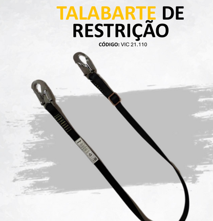 Talabarte de Posicionamento Ajustável em Fita de Poliéster VIC 21110