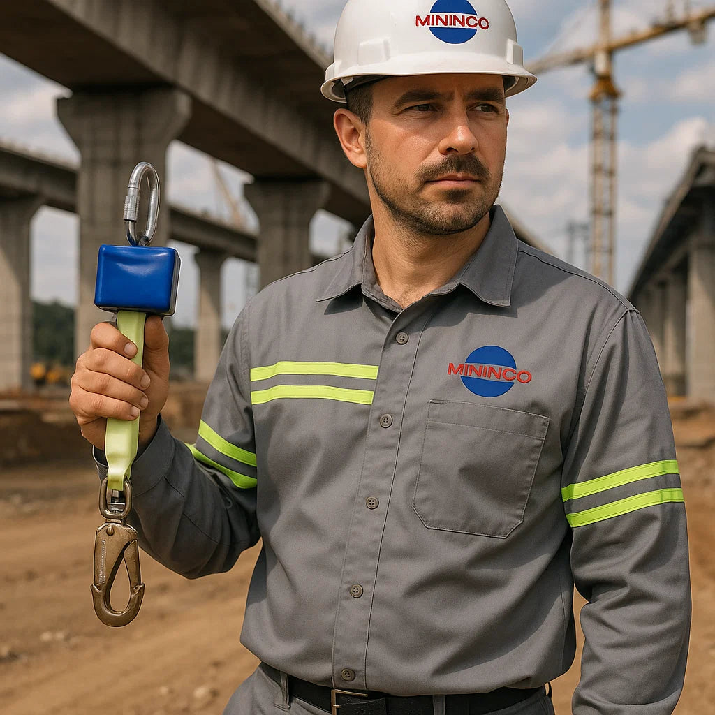 Trava Quedas Retrátil com Caixa em ABS e Fita de 2,5 m VIC 29151