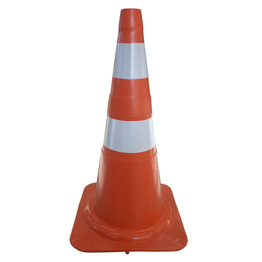 Cone de Sinalização NBR 15.071 (laranja/refletivo)-Altura: 735mm