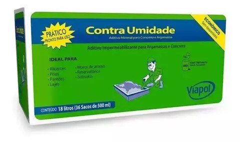 Aditivo Impermeabilizante Contraumidade 18 L Viapol