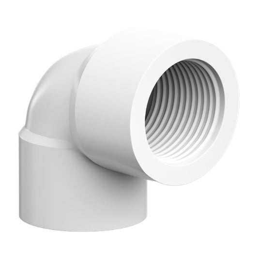 Joelho 90° Roscável PVC 1/2 pol x 1/2 pol Água Fria DVG Precon Tubozan