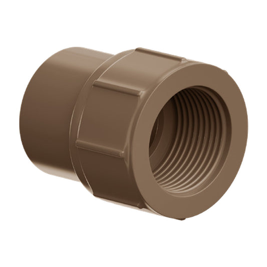 Luva Soldável com Rosca PVC 20 mm x 1/2 pol Água Fria NBR 5648 DVG Precon Tubozan