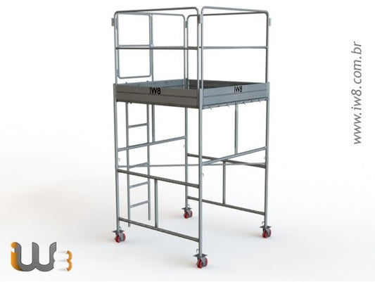 Andaime Tubular Completo Torre de 1m x 1,5m