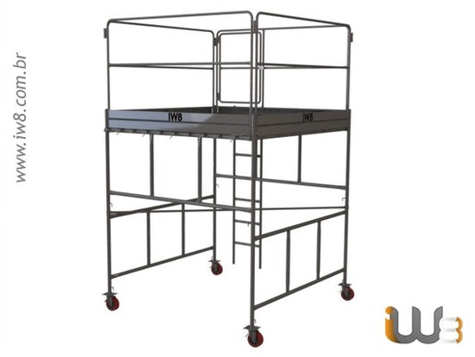 Andaime Tubular Completo Torre de 1m x 2m
