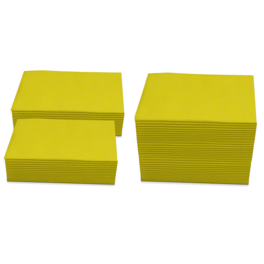 Pralim Toalha Absorvente Industrial 29cm X 29cm - 50 Unid - Amarelo