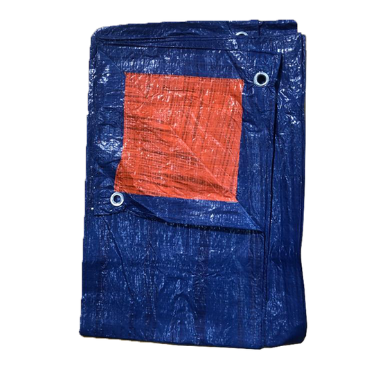 Lona Plástica Azul/Laranja 100 Micra 5m x 6m