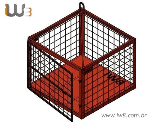Cesto Aramado 1.50m x 1.5m x 1.2m Cap. 2000kg